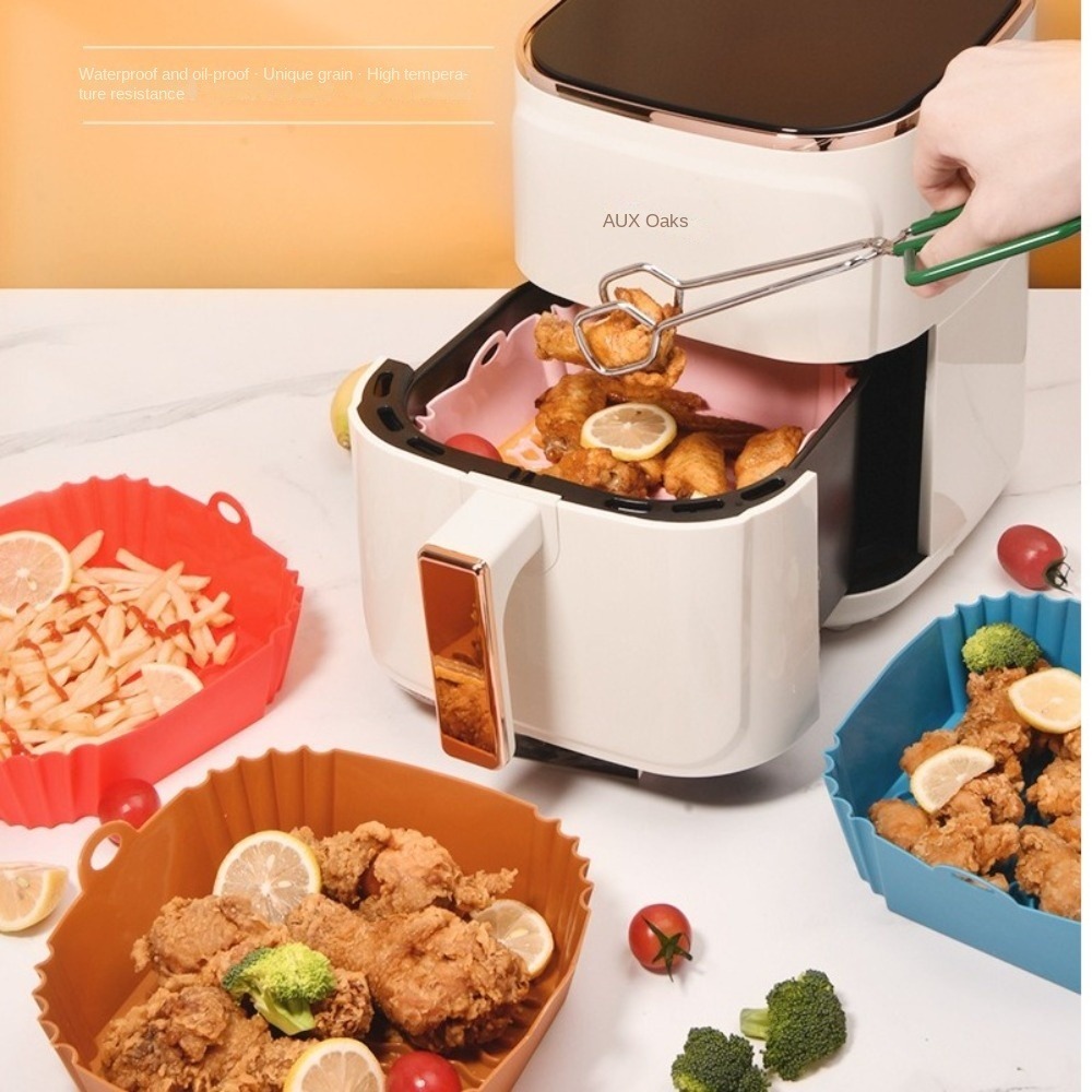 Air Fryer Silicone Pot Liner - بطانات سيليكون غير لاصقة لمقلاة الهواء،