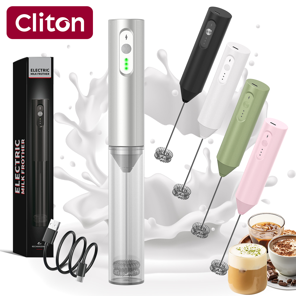 Electric Milk Frother Handheld - خلاط حليب كهربائي قابل لإعادة الشحن