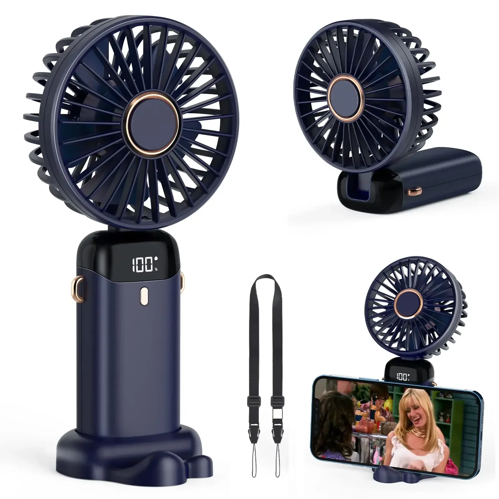 Portable Blender Usb Rechargeable - 5000mAh يده مروحة صغيرة لاسلكية USB