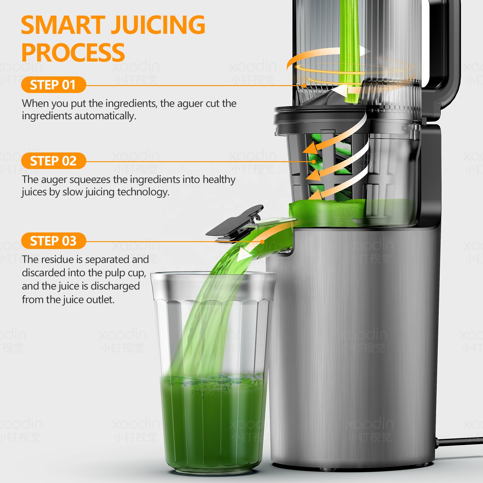 عصارة فواكه كهربائية محمولة عا - مراجعة Electric Slow Juicer Cold Press وسعره