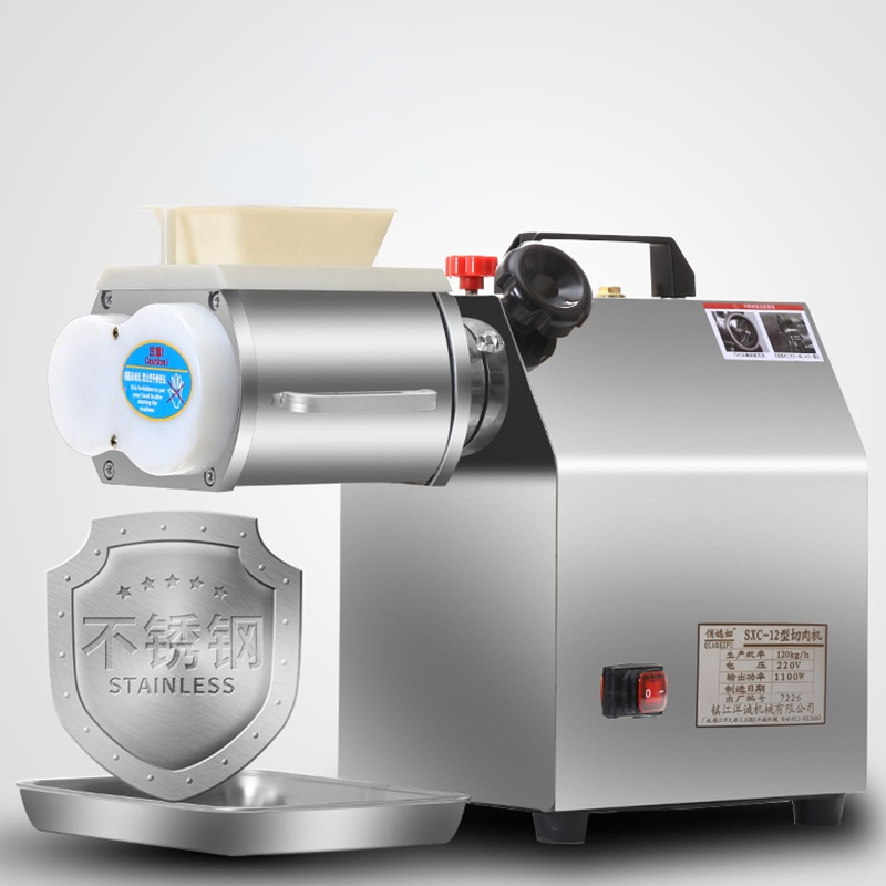 آلة تقطيع اللحوم التجارية الكه - مراجعة Automatic Meat Slicer Home وسعره