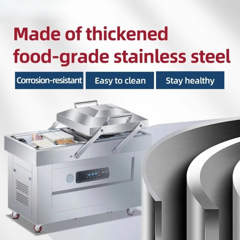 آلة تفريغ الهواء ذات الغرفتين، - مراجعة Food Vacuum Sealer Machine وسعره