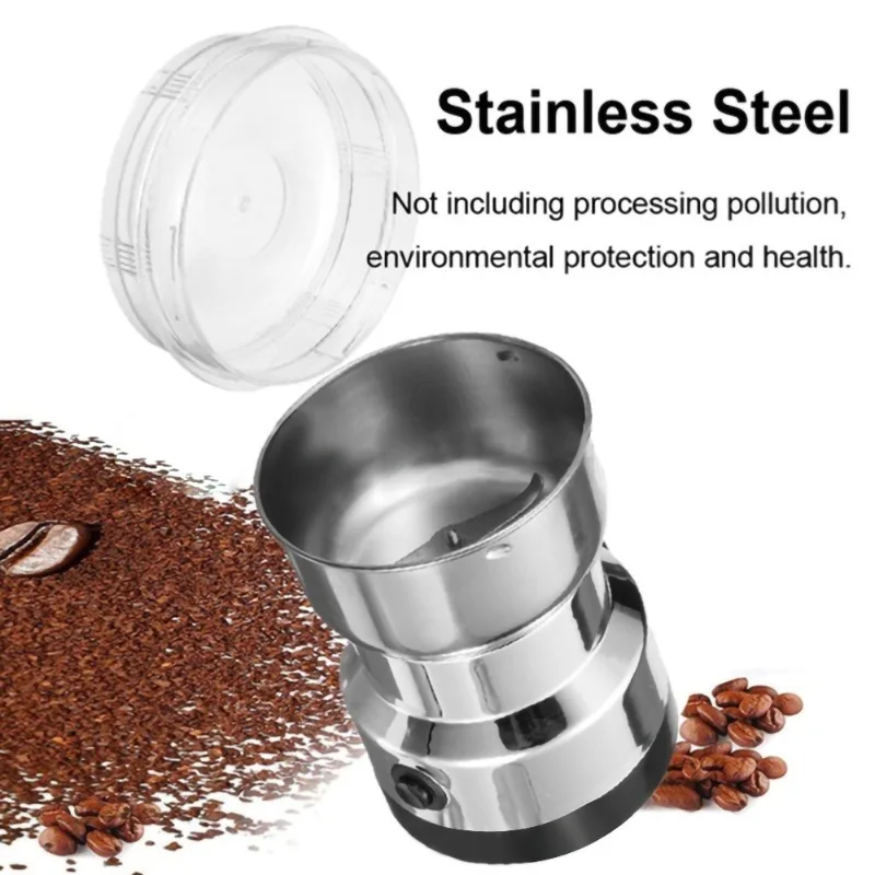 مطحنة كهربائية 110-220 فولت لل - مراجعة Coffee Bean Grinder Electric وسعره
